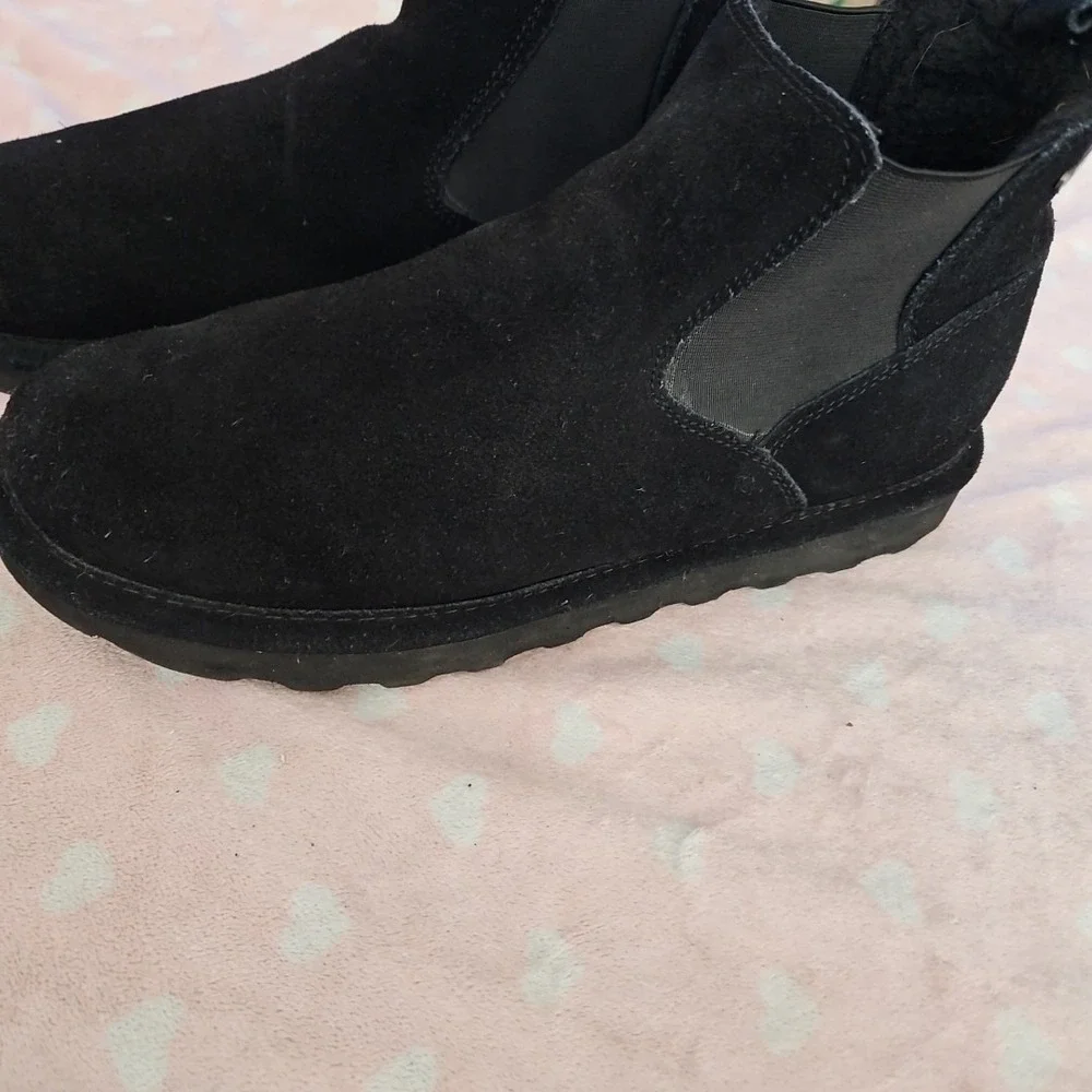 Bearpaw Marcus Men's Suede‎ Leather Water Resistant Bootie Black Chukka